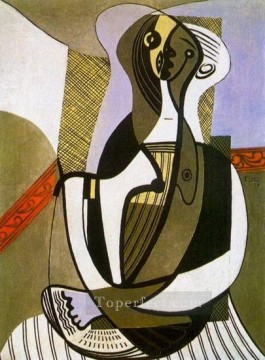 Mujer sentada 1927 cubista Pablo Picasso Pinturas al óleo